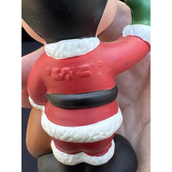 Vtg Mickey Mouse in Santa Suit Christmas Ornament The Walt Disney Co. 3-3/4” LO2 - Picture 7 of 9